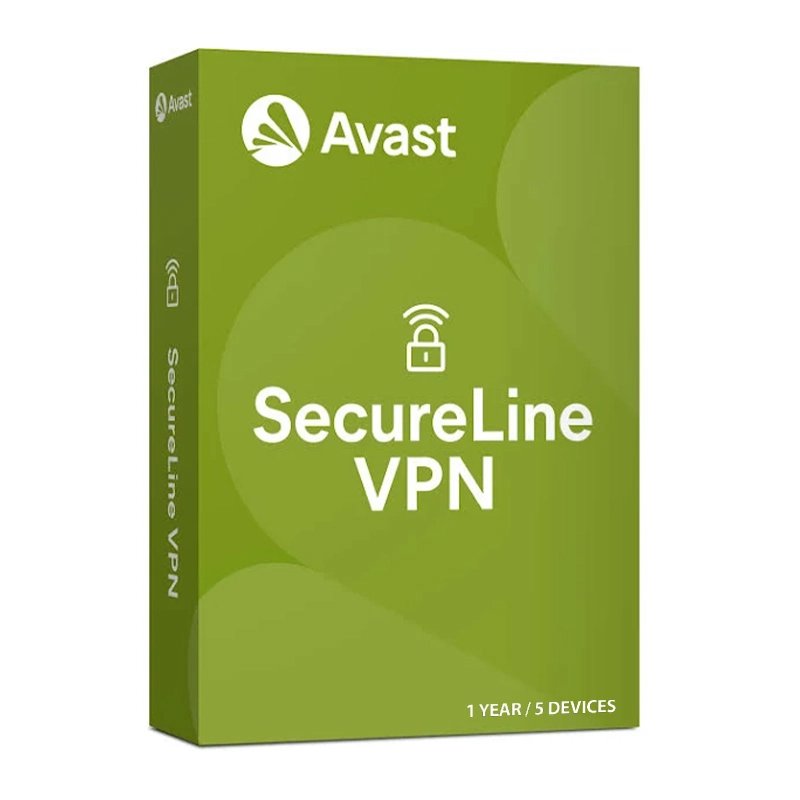 Avast SecureLine VPN 1 Year 5 Devices