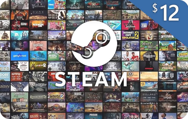 Steam Gift Card 12 USD US