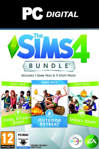 EA The Sims 4 Bundle Pack: Outdoor Retreat & Cool Kitchen Stuff Pack (PC)