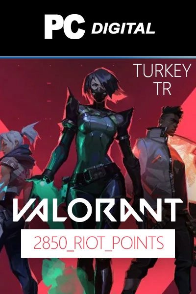 Valorant Gift Card 2850 Riot Points TR