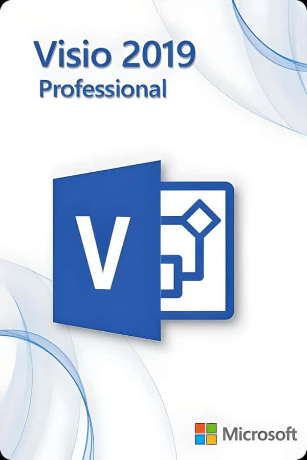 Microsoft Visio 2019 Professional til 3 pc'er