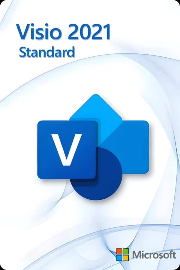 Microsoft Visio 2021 Standard til 3 pc'er
